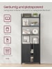 VASAGLE Bücherregal Barnet in Schwarz - (B)60 x (H)159.5 x (T)24 cm