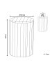 Beliani Beistelltisch MOVAS in Braun/Weiß - (W) 30 x (H) 44 x (L) 30 cm