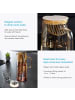 Intirilife Karaffe Kanne aus Glas Wasser Krug in 1.4 Liter Amber