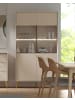 Feldmann-Wohnen Vitrine Rose sandbeige 105,5 / 40,5 / 191cm mit Beleuchtung