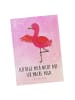 Mr. & Mrs. Panda Wanddeko Flamingo Yoga mit Spruch in Aquarell Pink