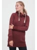 Oxmo Kapuzensweatshirt OXJenny 21900026-ME lang geschnittenes Kapuzensweatshirt in Rot