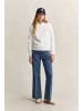 Gant Tonal Shield Rundhals-Sweatshirt in Eggshell