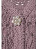 Vivance Ajourstrickjacke in mauve