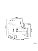 Beliani Sessel VIND in Grau - (W) 76 x (H) 82 x (L) 82 cm