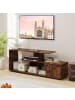 COSTWAY TV-Schrank in Braun