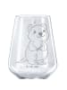 Mr. & Mrs. Panda glas für rotwein Quokka Happy ohne Spruch in Transparent