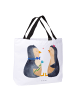 Mr. & Mrs. Panda Tasche Pinguin Pärchen ohne Spruch in Weiß