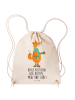 Mr. & Mrs. Panda Gym Bag Fuchs Keks mit Spruch in Creme