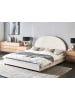 Beliani Doppelbett VAUCLUSE in Weiß - (W) 174 x (H) 112 x (L) 214 cm