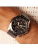 Edifice Leder Chronograph Casio Edifice Silber