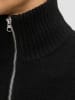 Jack & Jones Sweatshirt mit halbem Reißverschluss in Black