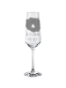 Mr. & Mrs. Panda Champagnerglas Bär Königin mit Spruch in Transparent