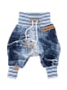 Land-Juwelen Babyhose Handmade Jeansstyle in blau