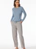 Schiesser Pyjamahose Mix & Relax in blau, beige