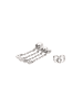 myMo at night Women Pair Of Earrings in Silver White
