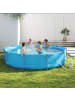 COSTWAY Pool Set mit Filterpumpe 360 x 360 cm in Blau