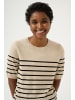 Kaffe Strickpullover KAlizza Regular fit in Feather Gray Mel./Black