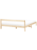 Beliani Doppelbett MADONE in Braun - (W) 185 x (H) 65 x (L) 205 cm