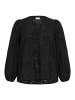 KAFFE curve Bluse langarm KCvianna Regular fit in Black Deep