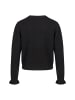 Zero  Strick-Cardigan mit Rüschen in Black Beauty
