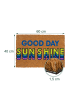 relaxdays Fußmatte "Good Day Sunshine" in Bunt - (B)60 x (T)40 cm