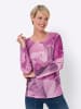 Sieh an! Druck-Shirt in rosé-magenta-bedruckt