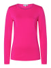 More & More softes, schmales Basic-Langarmshirt in pink