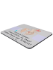 Mr. & Mrs. Panda Mousepad Superheldin Erzieherin mit Spruch in Grau Pastell