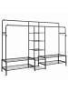 SONGMICS Kleiderständer Pataye in Schwarz - (B)195 x (H)172.8 x (T)45 cm