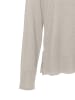 Vero Moda Strickpullover loose fit V-Ausschnitt Langarm in Sand