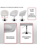 MCW Esszimmerstuhl F19 drehbar und höhenverstellbar, Kunstleder weiß