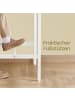 VASAGLE Bartisch Barnet in Eichenbeige-Weiß - (B)60 x (H)92 x (T)60 cm