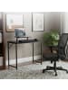 relaxdays Schreibtisch in Schwarz - (B)80 x (H)75 x (T)40 cm
