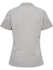 Hummel Polo Raglanärmel Hmltravel Damen in LIGHT GREY MELANGE