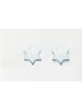 Adeliás Damen 925 Silber Ohrringe / Ohrstecker Stern in silber