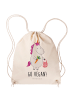 Mr. & Mrs. Panda Sportbeutel Einhorn Vegan mit Spruch in Creme