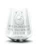Mr. & Mrs. Panda Glas Chinchilla Blume mit Spruch in Transparent