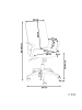 Beliani Professioneller Bürostuhl LUMA in Rosa - (W) 60 x (H) 98 x (L) 60 cm