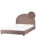 Beliani Doppelbett VAUCLUSE in Beige - (W) 154 x (H) 112 x (L) 214 cm