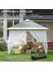 Outsunny Faltpavillon,330cm x 330cm x 288cm,grau