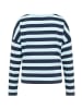 ELBSAND Langarm T-Shirt Milia in Coldwater + Wave Blue STRIPE