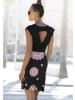Beach Time Jerseykleid in schwarz-bedruckt