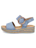 Gabor Fashion Plateau-Sandalette in jeans blau