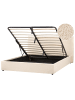 Beliani Bettgestell LAVAUR in Beige - (W) 165 x (H) 100 x (L) 220 cm