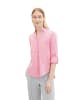 Tom Tailor Langarm Hemd BLOUSE WITH SLUB STRUCTURE in Pink