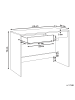 Beliani Schreibtisch RONDANE in Weiß - (W) 110 x (H) 75 x (L) 50 cm