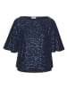 LASCANA Paillettenshirt in dunkelblau