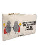 Mr. & Mrs. Panda Schminktasche Sternzeichen Zwilling mit Spruch in Weiß