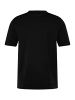 Men Plus Kurzarm T-Shirt in schwarz